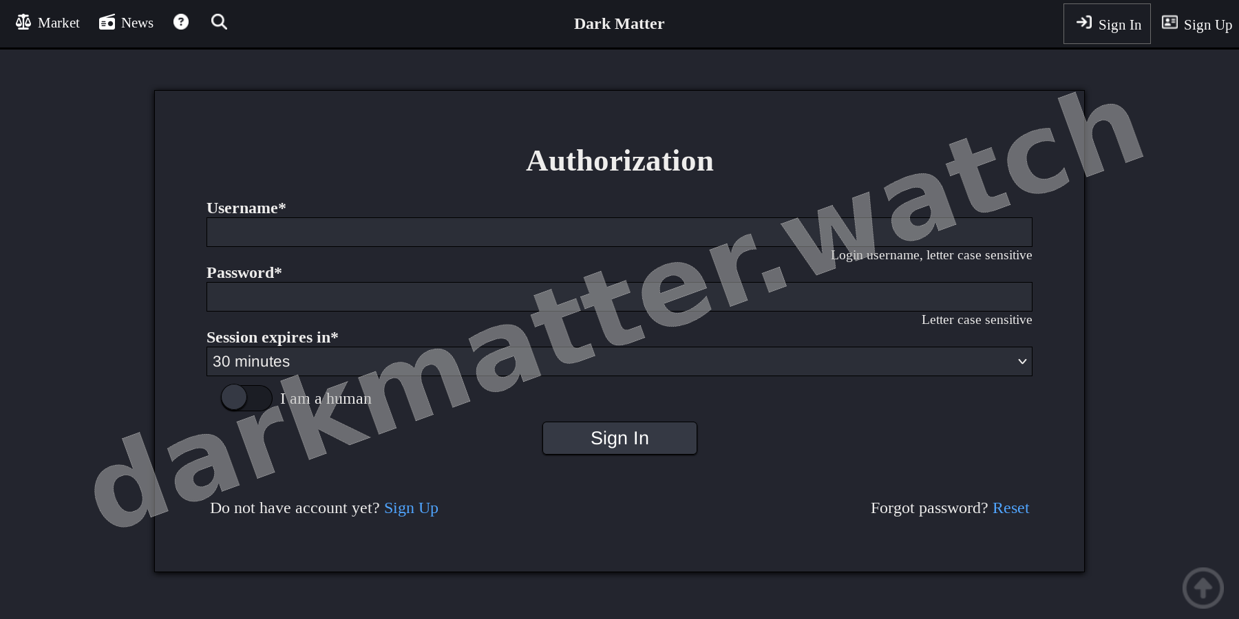User Login Interface